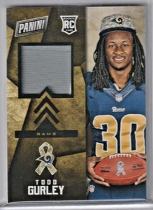 2015 Panini Black Friday St. Louis Rams Todd Gurley #9 Salute to Service - Imagen 1 de 1