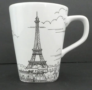 222 Fifth City Scenes Kaffeebecher Paris Eiffelturm 4 1/2" h NEUWERTIG - Bild 1 von 9