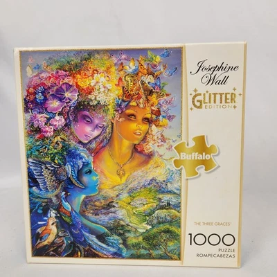 New Sealed Buffalo Josephine Wall Glitter 1000Pc Puzzle "The Three Graces" - Image 1 of 4