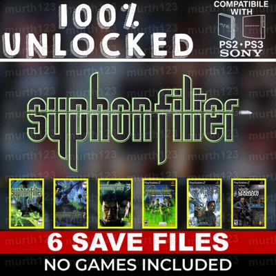 Syphon Filter PSX PS1 PS2 PS3 Memory Card USB All Items Unlocked 100% - Image 1 of 3