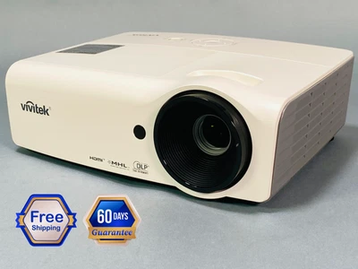 ViviTek D555WH DLP Projector 4K 3,000 Lumens PC 3D Ready | Includes Accessories - Image 1 of 4