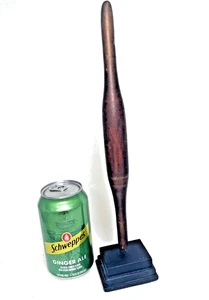 Rare Exotic Antique Wood Belan Indian Bread Rolling Pin - Chapatti Art Sculpture - Picture 1 of 4