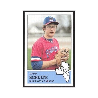 1983 Fritsch Minor League Todd Schulte Burlington Rangers #2.0 - Image 1 of 3