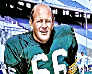 Ray Nitschke GridironArt Legacy Series 2 8x10 art photo Green Bay Packers - Picture 1 of 1