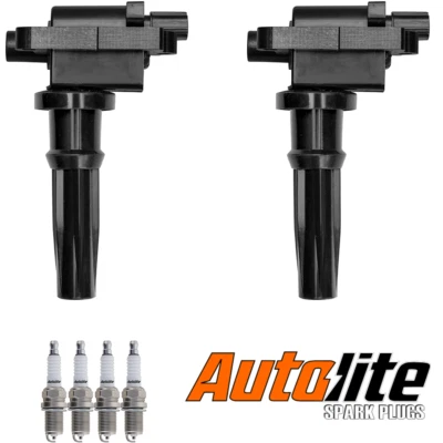 2x Bobina de encendido y 4x Bujía Autolite Platinum para Kia Optima 2005-2006 2,4 L Foto 1 de 4