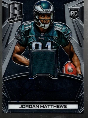 B4256- 2014 Panini Spectra #222 Jordan Matthews Auto Jersey /149 - NM-MT - Image 1 of 2