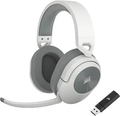 Corsair HS55 WIRELESS Cuffie Gaming Dolby Audio 7.1 Surround Sound Bianco UK - Immagine 1 di 4