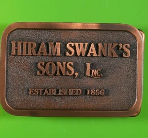 Hiram Swank's Sons, Inc Belt Buckle --- "TNT HIT LINE USA" Bronze --- New in Box - Picture 1 of 5