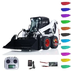 LESU 1/14 Hydraulic RC Assembled Wheeled Skid-Steer Loader Aoue LT5H I6S Sound - Picture 1 of 24