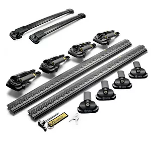 für TOYOTA PROACE CITY / CITY VERSO 2018+ VAN DACHTRÄGER ALUMINIUM SCHWARZ - Picture 1 of 9