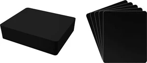 (100) CD Disc Jewel Case Bin Divider Cards - 5-5/8"x6-3/4" Black Standard 20mil - Imagen 1 de 2