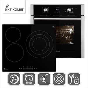 KKT KOLBE Einbau-Herdset autark 60cm Einbaubackofen 59cm Kochfeld Grill - Bild 1 von 12