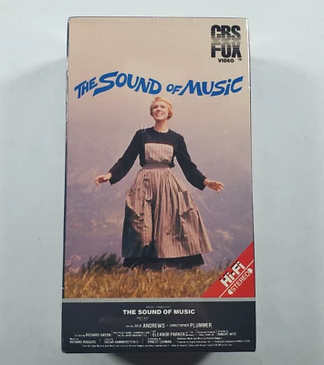 The Sound of Music VHS Tape New Sealed 1986  Red Label CBS Fox Blue Watermark - Image 1 of 4