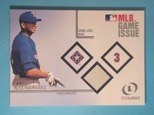 Fleer Legacy 2001 edición del juego reliquia base Alex Rodríguez Texas Rangers ⚾ - Imagen 1 de 2