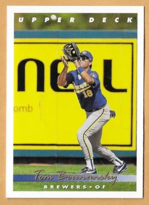 TOM BRUNANSKY MILWAUKEE BREWERS #806 - UPPER DECK NM-MT 1993 - Image 1 of 2