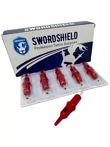 INKgrafiX® - 5x Nadelmodule mit Kugelschreibermine ROT - SWORDSHIELD - Studio-DE - Picture 1 of 6