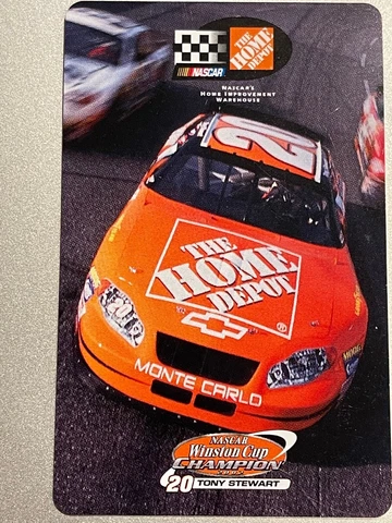 2003 NASCAR WINSTON CUP POCKET/WALLET SCHEDULE TONY STEWART JOE GIBBS HOME DEPOT Cover