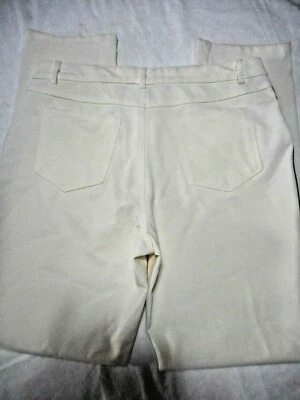 Pantalón de vestir de compresión MONROE & MAIN talla 10 $80 a rayas negro elástico al tobillo Foto 1 de 4