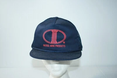 Винтажные Insteel провода продукты бейсболки водитель грузовика сетки веревки шляпа крышка темно-синий - Изображение 1 из 4