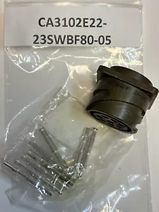 NEW ITTC CA3102E22-23SWBF80-05 8 PIN CIRCULAR CONNECTOR W/ CONTACTS - Picture 1 of 5