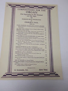 Partitura de órgano de Rachmaninoff The Lord is Risen arreglada por Harvey Gaul - Imagen 1 de 3