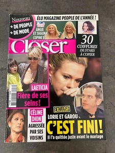 CLOSER N°257 15/5/2010 LORIE GAROU LAETICIA HALLYDAY CELINE DION G67 - Foto 1 di 1