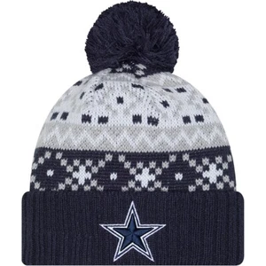 New Era Dallas Cowboys Cap Beanie Skull Knit Ski Hat Toboggan adult men NWT - Picture 1 of 3