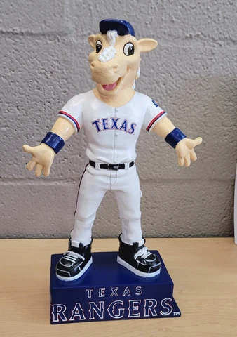 Texas Rangers 12" Mascot Statue Baseball Cover