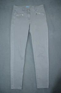 Pantalones de mezclilla suaves de algodón/spandex talla 6 gris J. McLaughlin Treva peltre - Imagen 1 de 11