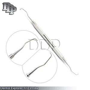Dental Explorer 11/12 Probe Sickle Endo Diagnostic Surgical Denture Instruments - Picture 1 of 3