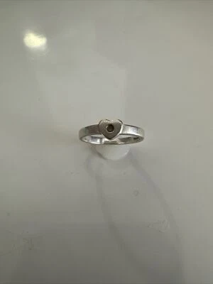 Anillo Corazón Moderno Diamante Paloma Picasso Plata Esterlina Tiffany & Co. Talla 5 Foto 1 de 4