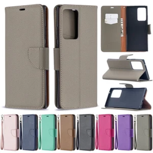 For Samsung S24 S22 S23 Ultra S21 FE A55 A53 Leather Wallet Flip 360° Case Cover - Picture 1 of 20