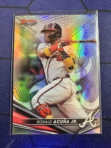 Ronald Acuna Jr. 2022 Bowman's Best Refractor #34 Atlanta Braves - Picture 1 of 2