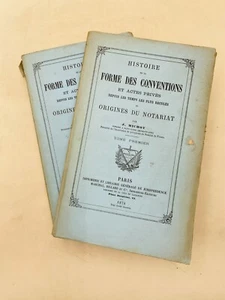 Origines du notariat, tome I et II - J. Michot - 1878 - Foto 1 di 9