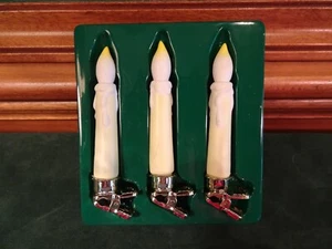 CLIP ON KERZENLICHT ORNAMENT, 3ER SET, STECKER IN UL AUFGEFÜHRTE LICHTERKETTE - Bild 1 von 4