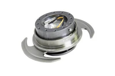 NRG Steering Wheel Quick Release 3.0 Gun Metal Paddle Shifter Style Release Ring - Image 1 of 4