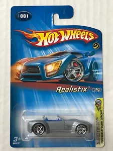 HOT WHEELS REALISTIX 2005 FIRST EDITIONS FORD SHELBY COBRA CONCEPT SILVER 1/20 - Picture 1 of 7