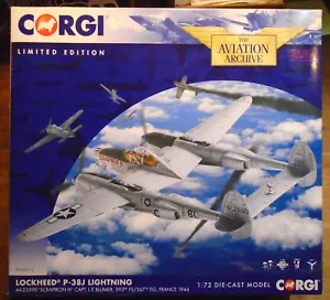 Corgi 1/72 P-38J Lightning USAAF 367th FG 393rd FS 44-23590 Scrapiron IV AA36613 - Picture 1 of 6