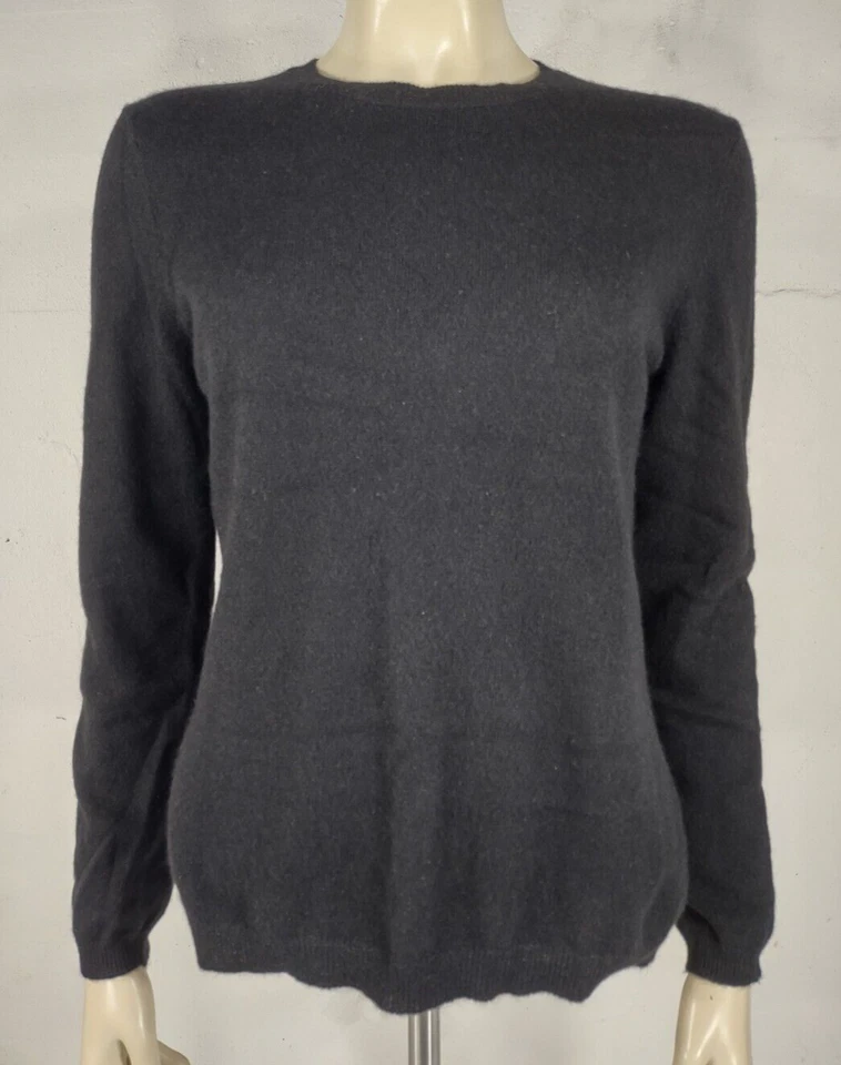 Country Shop black 100% Cashmere crew neck sweater womens Medium - Image 1 of 4