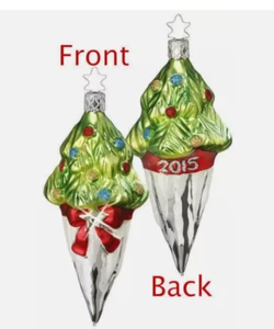 Inge Glas 2015 Swarovski Tannenbaum Frost 1-001-15 German NEW w/FREE Gift Box - Picture 1 of 7