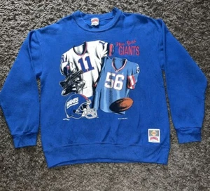 Vintage New York Giants Nutmeg Sweatshirt Men’s Medium - Date Stamp 1993 - Picture 1 of 12