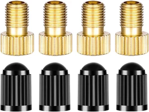 Presta Valve Adapter, Convert Presta to Schrader Adaptor for Bike, Inflate Tire - Picture 1 of 12
