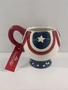 Johanna Parker Carnival Cottage Patriotic America July 4th Coffee Mug - Picture 1 of 8