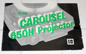 Kodak Carousel Model 650H 35mm Slide Projector Owner Manual - Picture 1 of 3