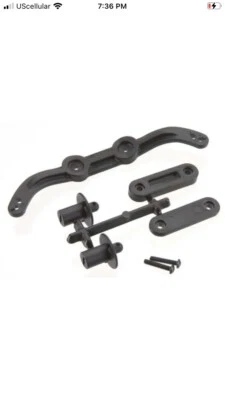 RPM 73932 Black Adjustable Body Mounts for Slash 4x4, Rally, Stampede 4x4 - Image 1 of 3