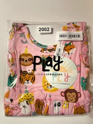 Vestido Patinador Little Sleepies Edición Limitada PNK BDAY ANIMALS Flutter Talla 2T Nuevo con Etiquetas Foto 1 de 4