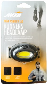 Avia Joggers LED Headlamp High Visibility Elastic Strap AV-WRN1018 Sealed - Picture 1 of 5