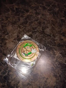 Luigi Super Mario Wonderball Coin Nintendo Frankford Candy Collectible - Picture 1 of 2