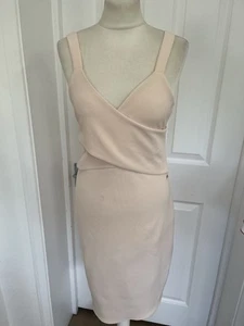 New Armani Exchange Women’s Light Blush Straps Bodycon Dress Size L RRP ££150 - Picture 1 of 11