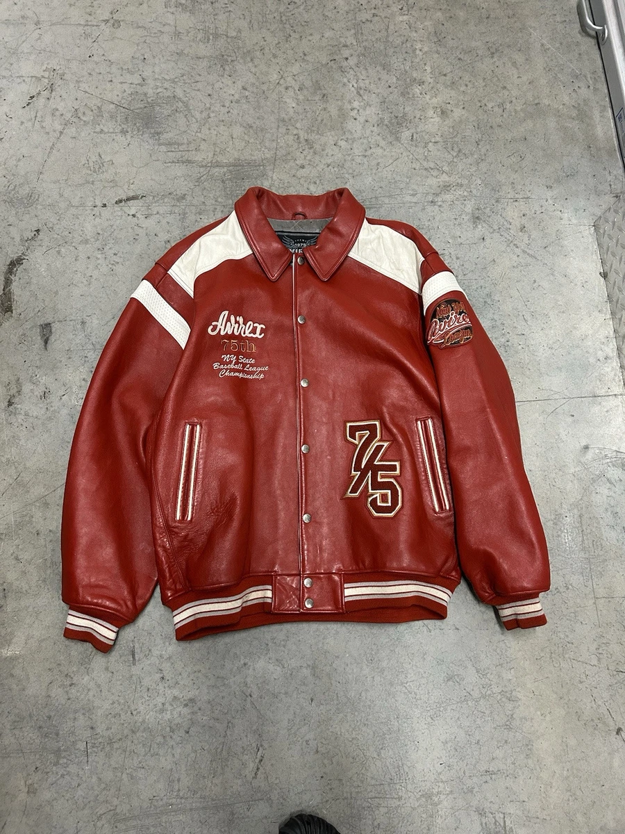 Avirex Leather Flight Jacket In Vintage Outerwear Coats & Jackets